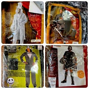 4 men’s Halloween costumes.